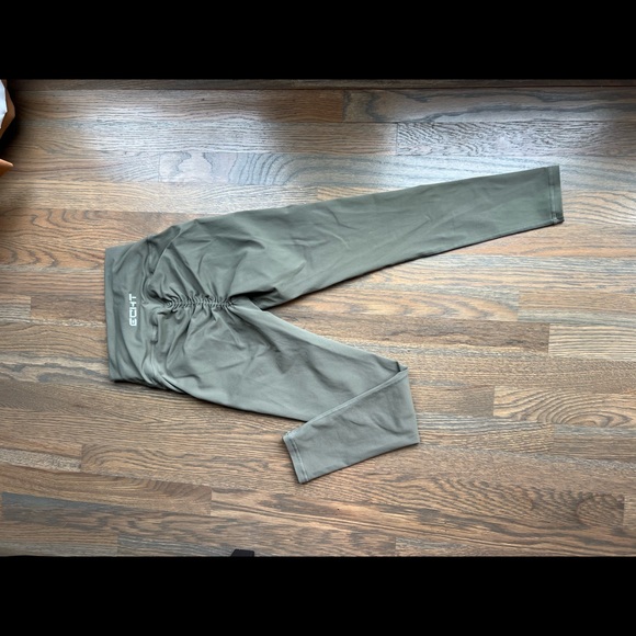 ECHT FORCE SCRUNCH LEGGINGS - Dusty Olive, 7/8 length - Picture 2 of 6
